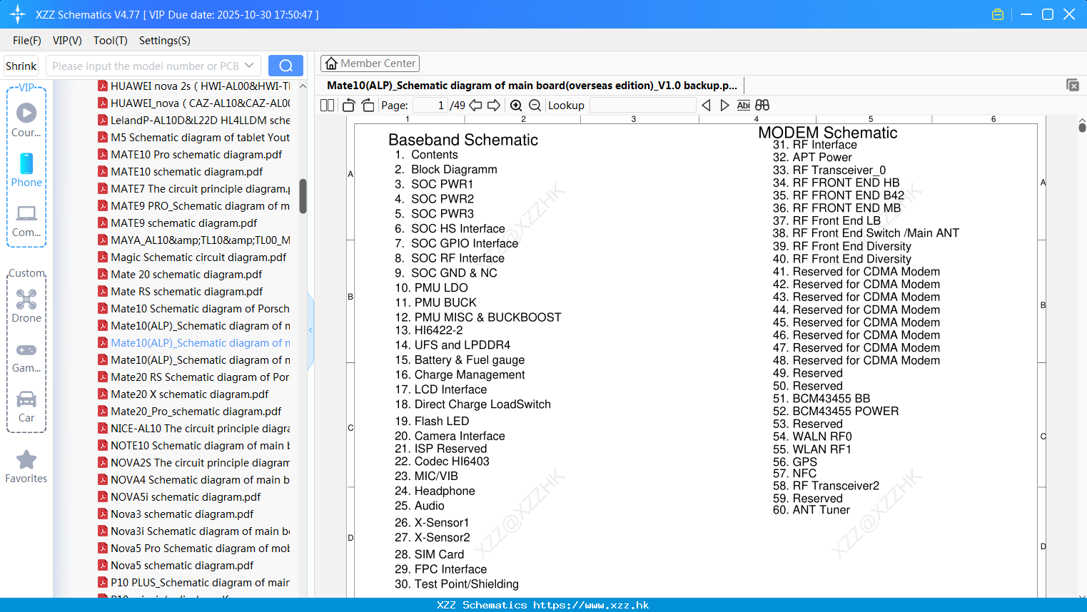 Huawei Mate10(ALP)_Schematic Diagram Of Main Board(overseas Edition)_V1.0 Backup